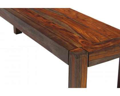 Coaster - Keats Rectangular Wooden Bench in Warm Chestnut