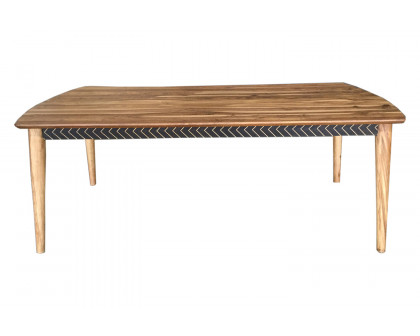 Coaster - Partridge Wooden Dining Table in Natural Sheesham