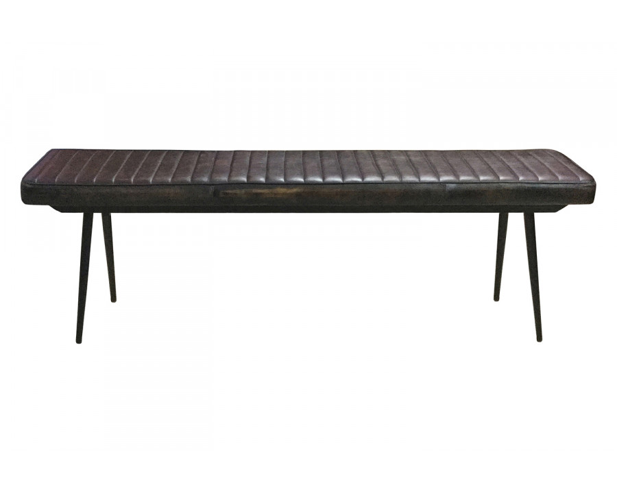 Coaster - Partridge Cushion Bench in Espresso/Black