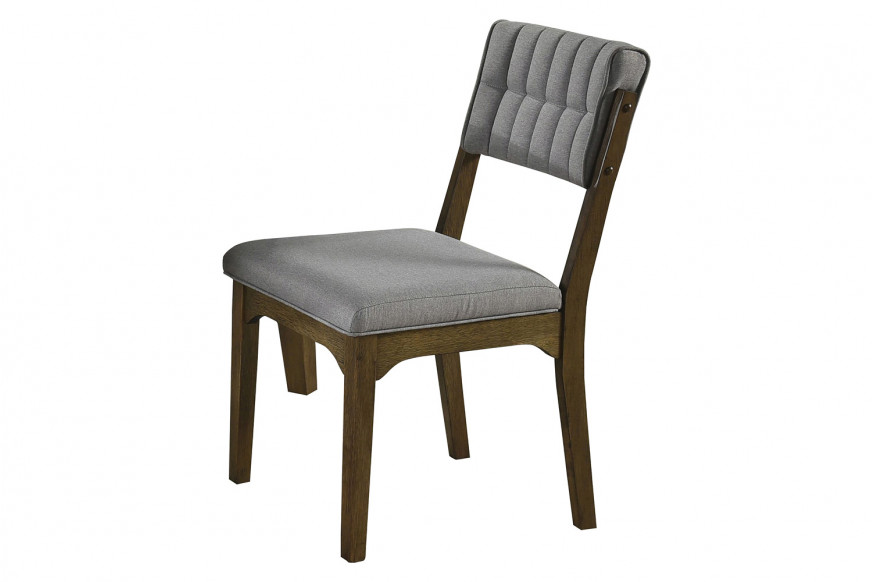 Coaster™ Rayleene Tufted Bach Side Chairs (Set Of 2) - Gray/Medium Brown