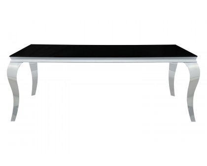 Coaster - Carone Rectangular Glass Top Dining Table