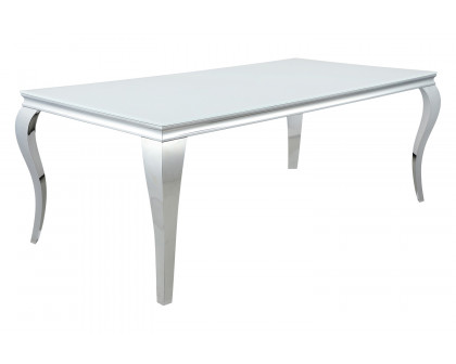 Coaster - Carone Rectangular Glass Top Dining Table