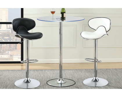 Coaster - Upholstered Adjustable Height Bar Stools (Set Of 2)