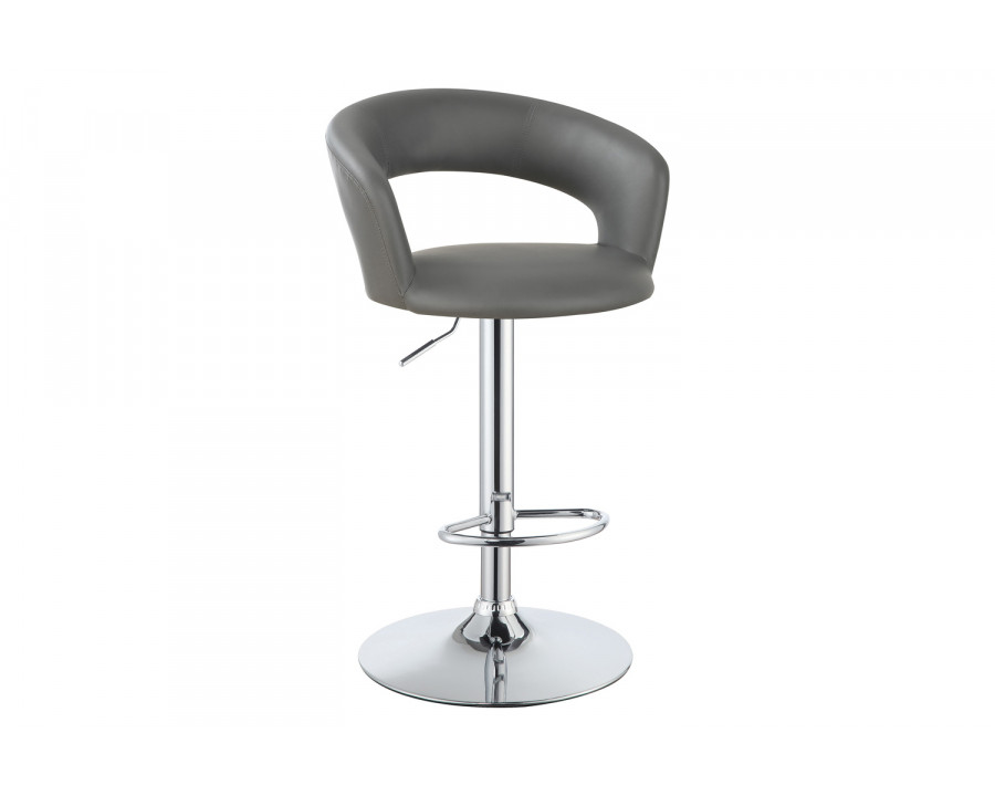 Coaster 29" Adjustable Height Bar Stool - Gray/Chrome