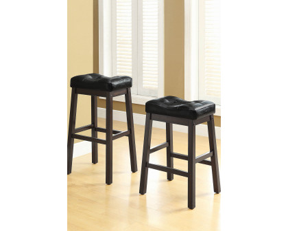 Coaster - Upholstered Bar Stools (Set Of 2) in Black