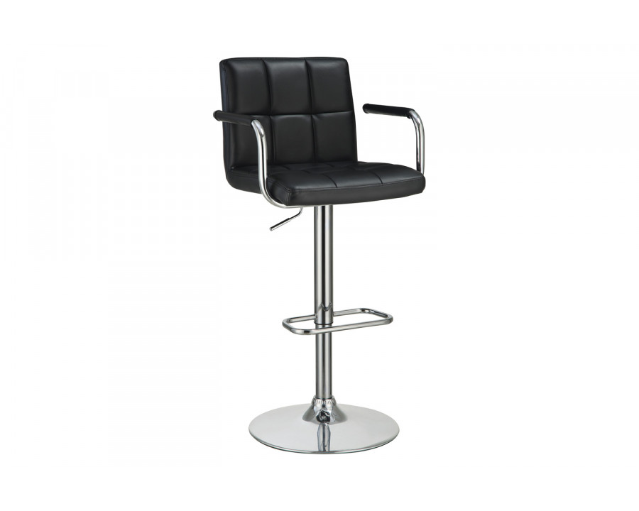 Coaster Adjustable Height Bar Stool - Black/Chrome