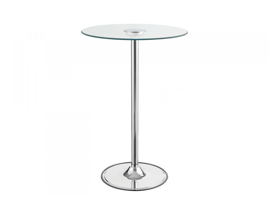 Coaster - Led Bar Table in Chrome/Clear