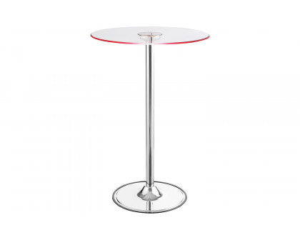 Coaster - Led Bar Table in Chrome/Clear