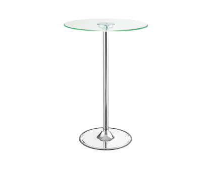 Coaster - Led Bar Table in Chrome/Clear