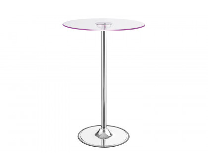 Coaster - Led Bar Table in Chrome/Clear