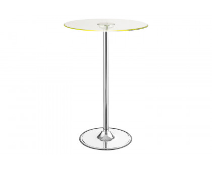 Coaster - Led Bar Table in Chrome/Clear