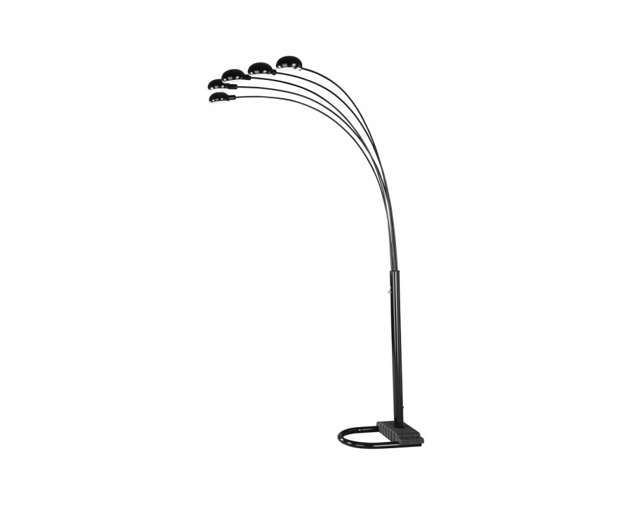 Coaster - 5-Light Floor Lamp in Satin Black