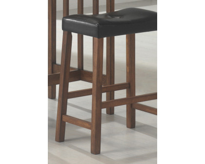 Coaster - 3-Piece Counter Height Set in Nut Brown