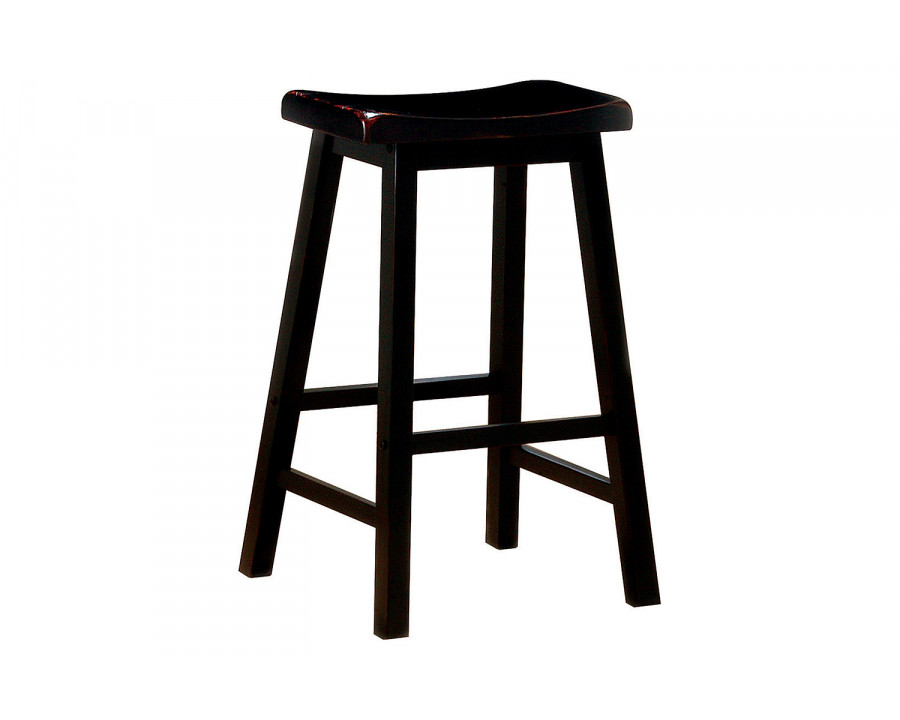 Coaster Wooden Bar Stools (Set Of 2) - Black