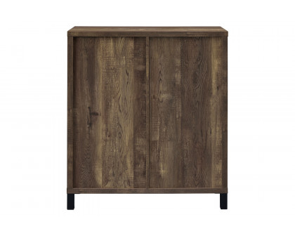 Coaster - Bar Cabinet With Sliding Door in Rustic Oak