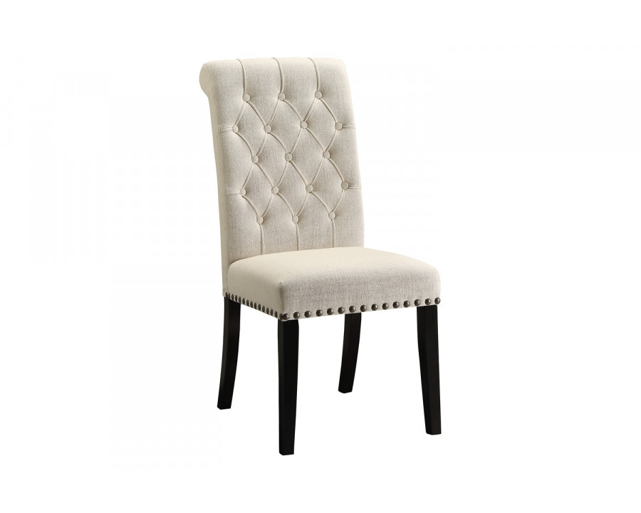 Coaster - Tufted Back Upholstered Side Chairs (Set Of 2) in Beige