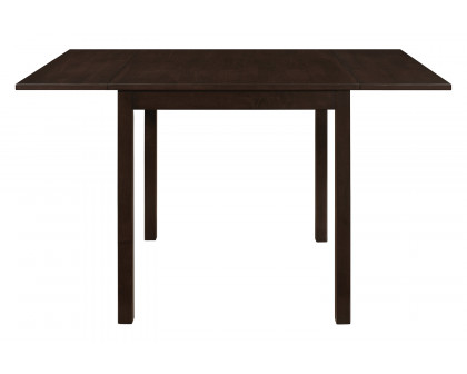 Coaster - Kelso Rectangular Dining Table With Drop Leaf in Cappuccino