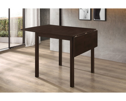 Coaster - Kelso Rectangular Dining Table With Drop Leaf in Cappuccino