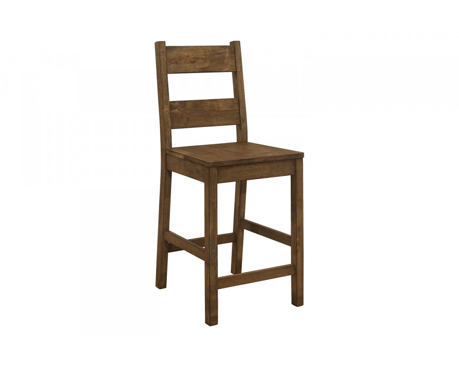 Coaster - Coleman Counter Height Stools (Set Of 2) in Rustic Golden Brown