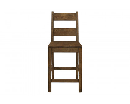 Coaster - Coleman Counter Height Stools (Set Of 2) in Rustic Golden Brown