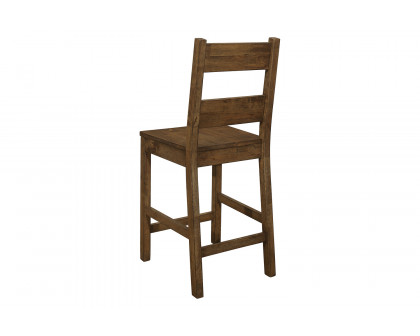 Coaster - Coleman Counter Height Stools (Set Of 2) in Rustic Golden Brown