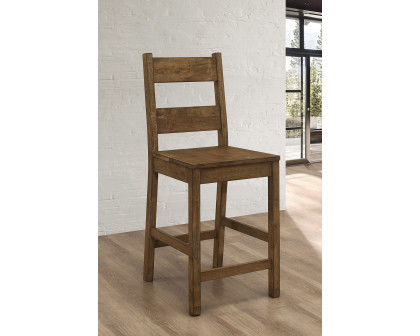 Coaster - Coleman Counter Height Stools (Set Of 2) in Rustic Golden Brown