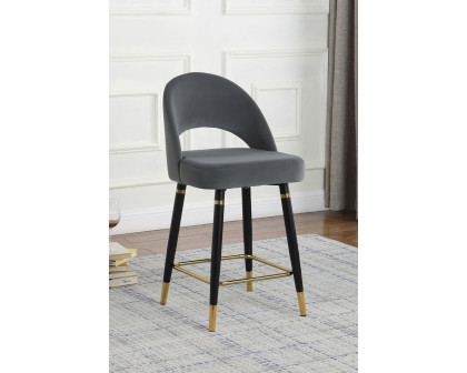 Coaster Lindsey Arched Back Upholstered Counter Height Stools (Set Of 2) - Gray