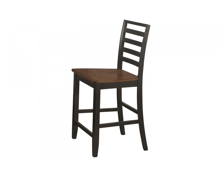 Coaster - Sanford Ladder Back Counter Height Stools (Set Of 2) in Cinnamon/Espresso