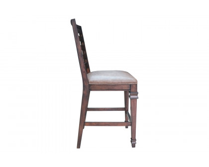 Coaster - Delphine Ladder Back Counter Height Chairs (Set Of 2) in Brown