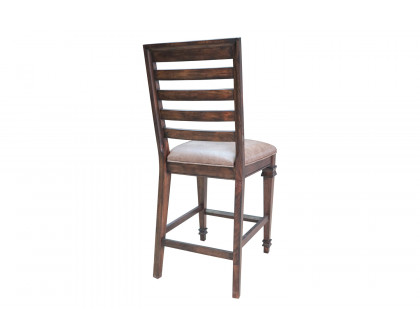 Coaster - Delphine Ladder Back Counter Height Chairs (Set Of 2) in Brown