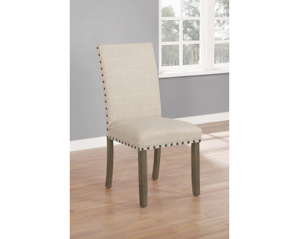 Coaster - Coleman Upholstered Side Chairs (Set Of 2) in Beige/Rustic Brown