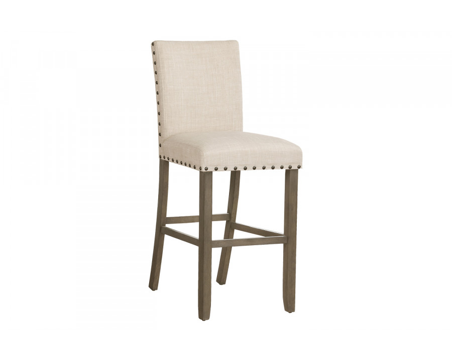 Coaster - Upholstered Bar Stools With Nailhead Trim (Set Of 2) in Beige