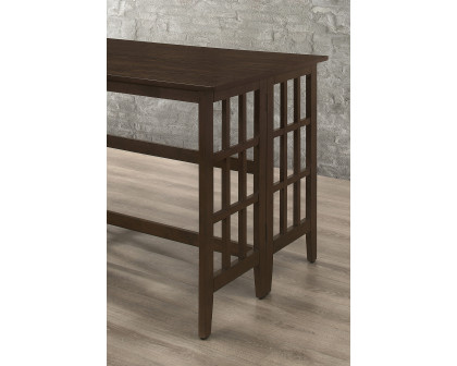 Coaster - Carmina Rectangular Counter Height Table in Brown