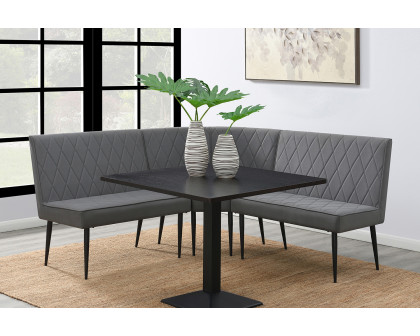 Coaster - Moxee Square Dining Table in Espresso/Gunmetal