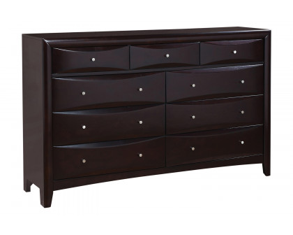 Coaster Phoenix 10-Drawer Eastern King Bed - Deep Cappuccino