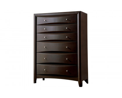 Coaster Phoenix 10-Drawer Eastern King Bed - Deep Cappuccino