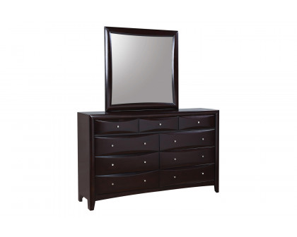 Coaster - Phoenix Square Dresser Mirror in Cappuccino