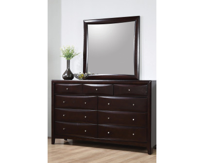 Coaster - Phoenix Square Dresser Mirror in Cappuccino