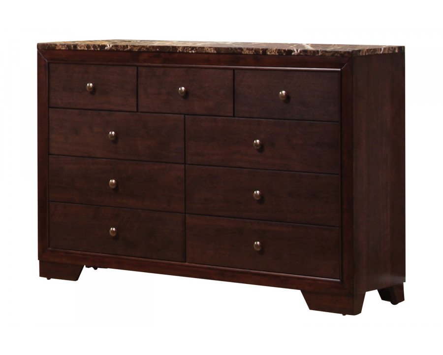 Coaster - Conner 9-Drawer Rectangular Dresser in Cappuccino