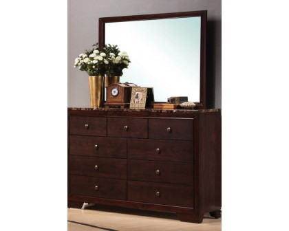 Coaster - Conner Rectangular Mirror in Cappuccino