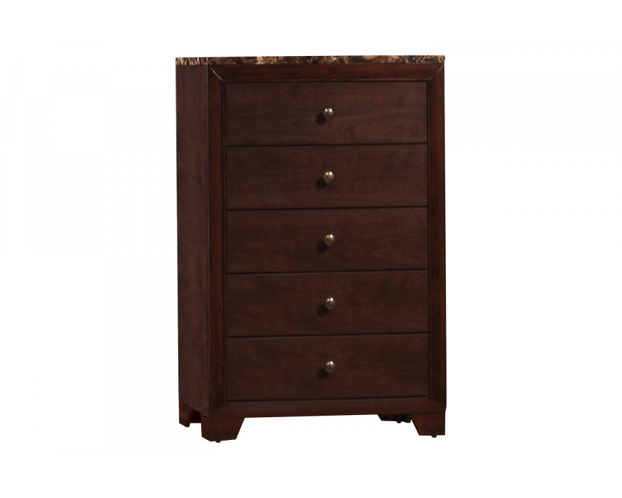 Coaster - Conner 5-Drawer Rectangular Chest in Cappuccino