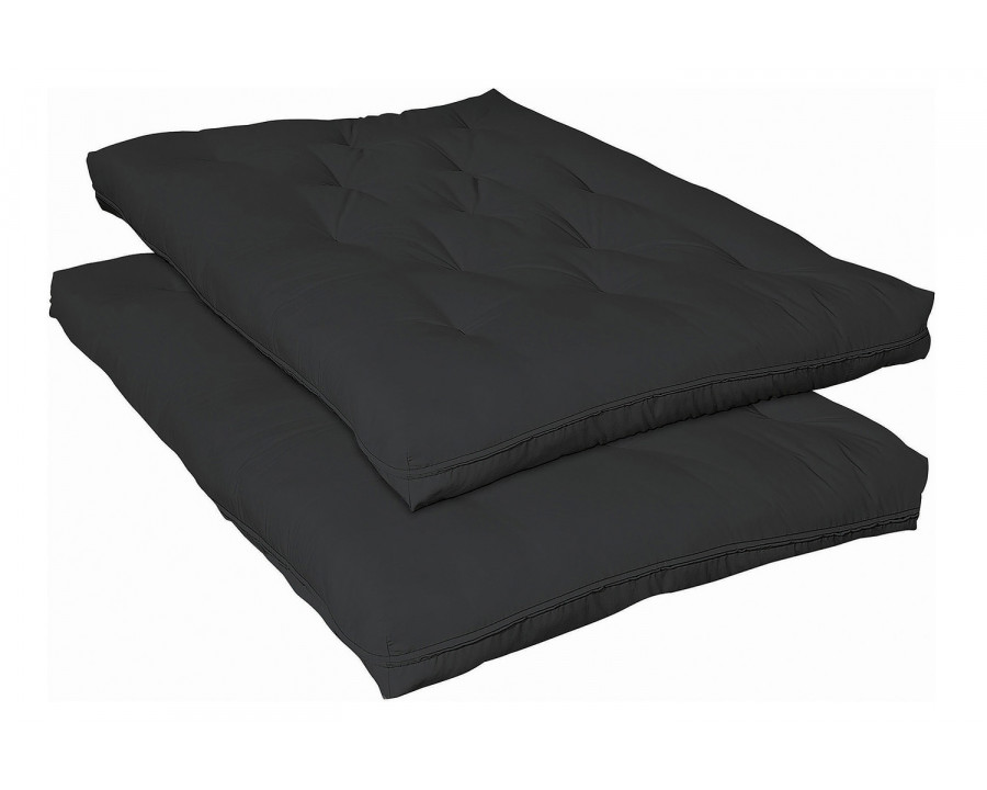 Coaster - 7" Deluxe Futon Pad in Black