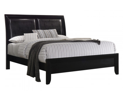 Coaster Briana Eastern King Upholstered Panel Bed - Black