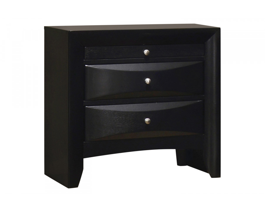 Coaster - Briana Rectangular 2-Drawer Nightstand in Black