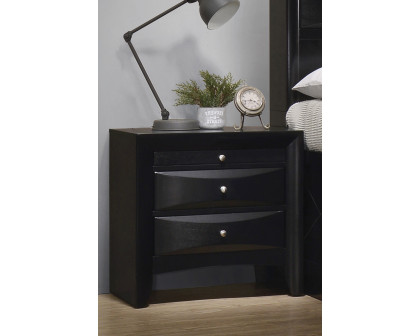 Coaster - Briana Rectangular 2-Drawer Nightstand in Black