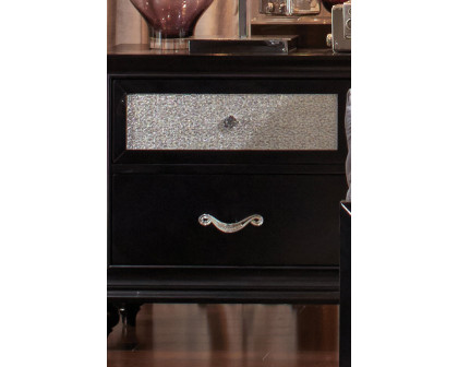 Coaster™ Barzini 2-Drawer Rectangular Nightstand - Black