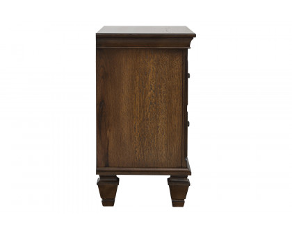 Coaster - 2-Drawer Nightstand With Pull Out Tray in Burnished Oak