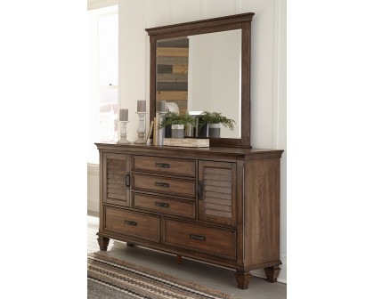 Coaster Franco Rectangular Mirror - Burnished Oak