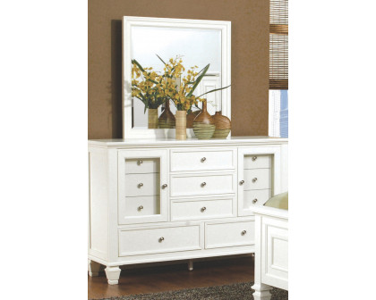 Coaster Sandy Beach 11-Drawer Rectangular Dresser - White