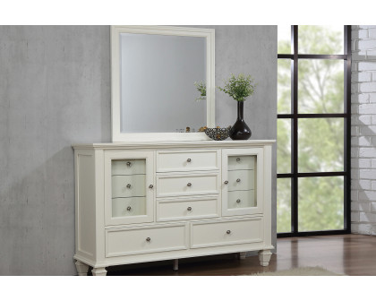 Coaster Sandy Beach 11-Drawer Rectangular Dresser - White